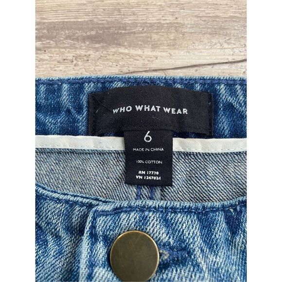 Who What Where Jeans Cropped Capri Pearl Studded Womens Size 6 - Picture 5 of 5